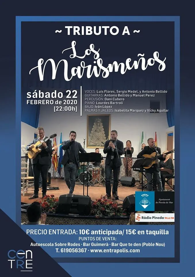 Concert de tribut a Los Marismeños aquest dissabte al Centre Cultural de Pineda