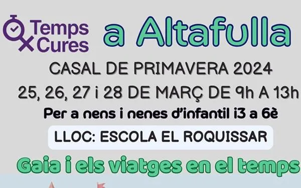 Altafulla tindrà Casal de Setmana Santa gratuït per als infants de la vila