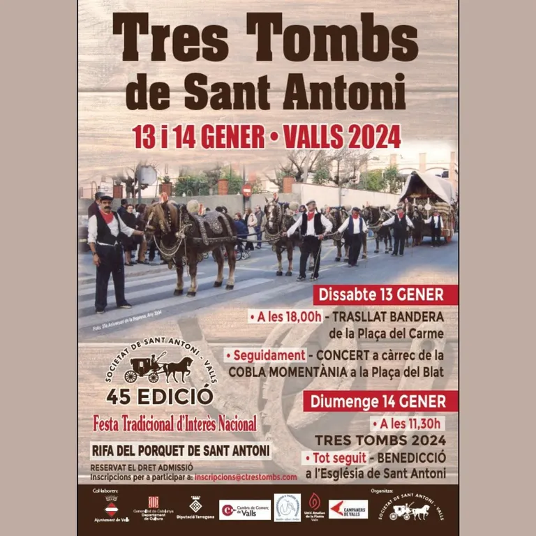 Tot a punt per a una nova edició dels Tres Tombs de Sant Antoni