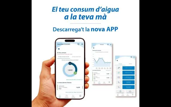 Aigües d’Altafulla posa a disposició dels clients una nova aplicació mòbil per facilitar-los el control dels consums