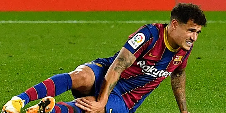 Coutinho es lesiona durant el Barça-Eibar