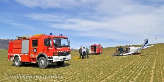 Ferit el pilot d'un ultralleuger en accidentar-se a la pista de l'aeròdrom de Das