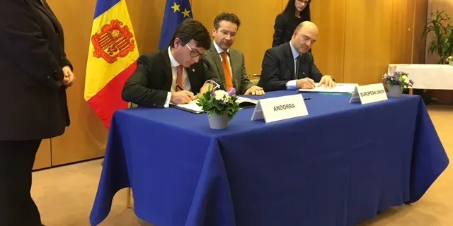 Andorra i la Unió Europea signen l’acord d’intercanvi automàtic d’informació fiscal