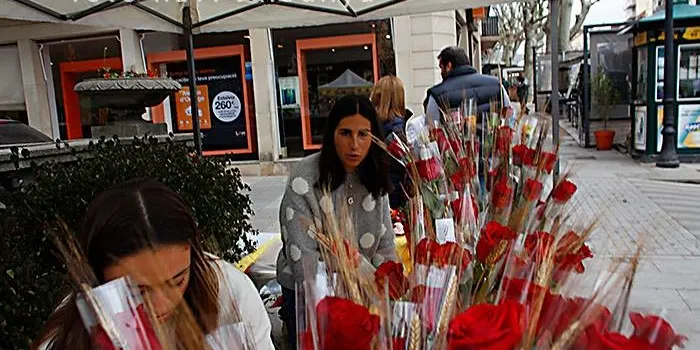 Arenys de Mar exhaureix les roses per Sant Jordi