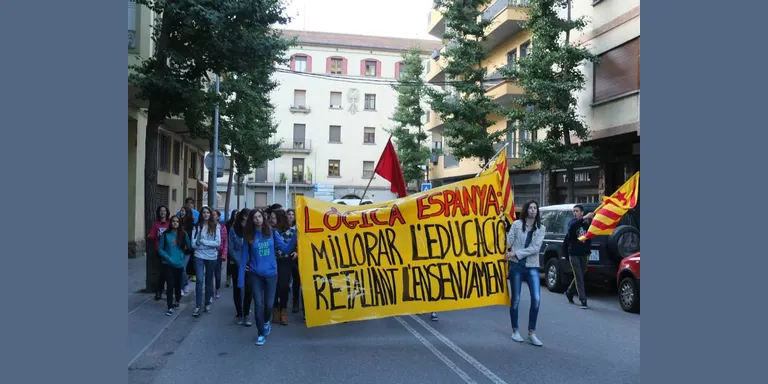 El 75 per cent d'estudiants de secundària de l'Alt Urgell se sumen a la vaga d'ensenyament