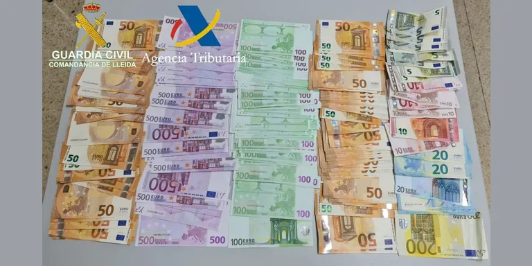 Intervinguts més de 20.000 euros a la duana de la Farga de Moles