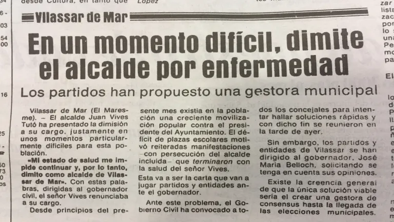 Vilassar de Mar protagonista de la primera edició de El Periódico