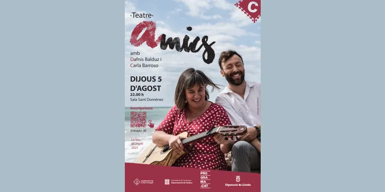 Dafnis Balduz i Carla Barroso presenten a la Seu d'Urgell l'espectacle 'Amics'