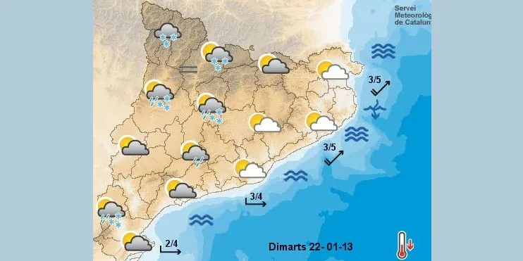 Protecció Civil manté la prealerta del pla Neucat pel risc de nevades