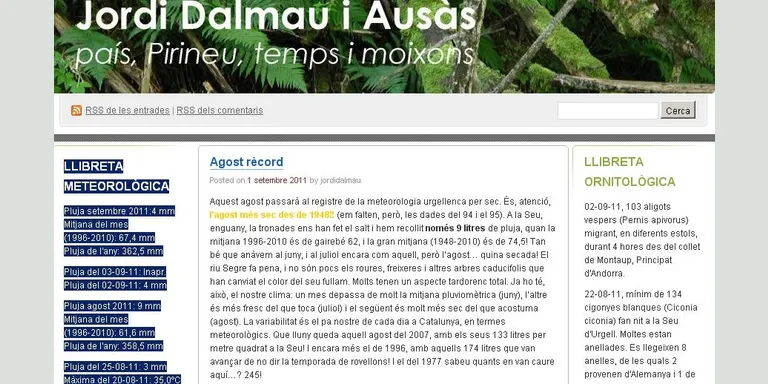 La Seu ha viscut l'agost més sec dels darrers 63 anys