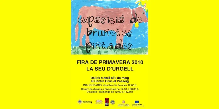 Exposició de brunetes pintades al Centre Cívic 'El Passeig' de la Seu