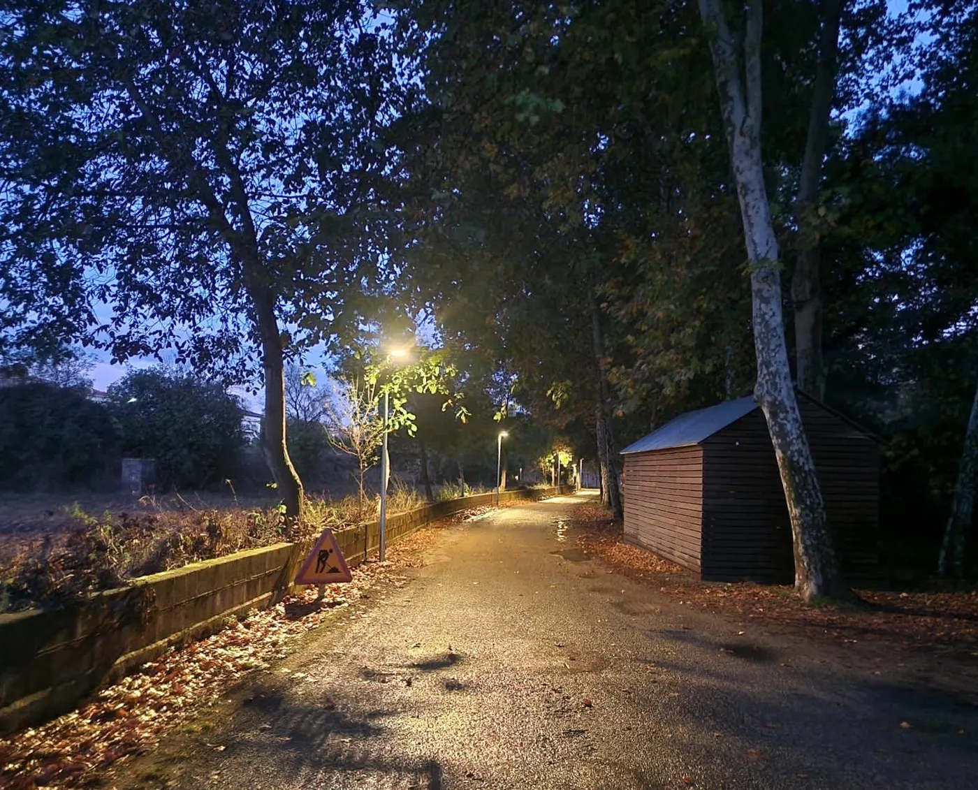 <strong>La instal·lació d'enllumenat públic al camí de Cal Sotaterra completa l'execució del pressupost participatiu d'enguany</strong>