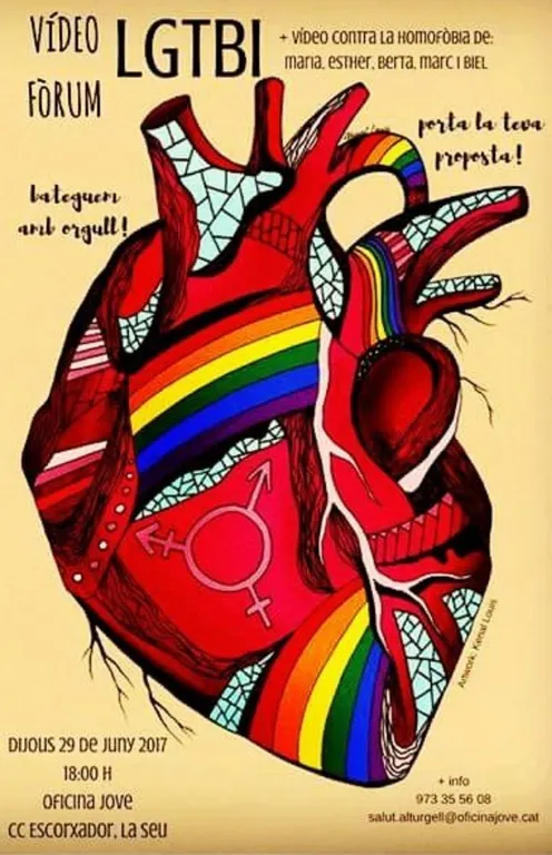 Vídeo-fòrum per commemorar el Dia Internacional de l’Orgull LGTBI a la Seu d’Urgell