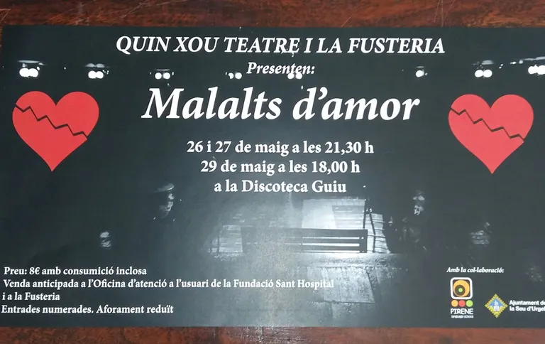Quin xou Teatre i La Fusteria estrenen el cafè-teatre 'Malalts d'amor'