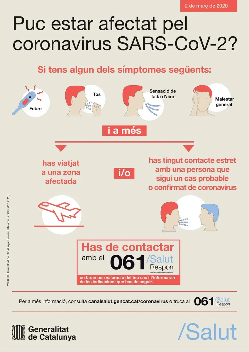 La Generalitat i el govern estatal treballen per passar a tractar la Covid com una malaltia respiratòria més