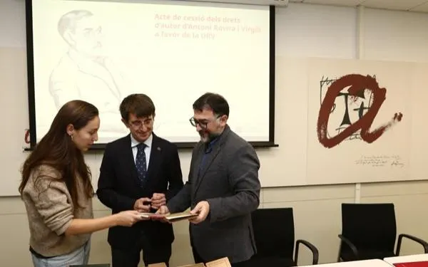 La URV rep els drets de l'obra d'Antoni Rovira i Virgili per preservar i difondre el seu llegat