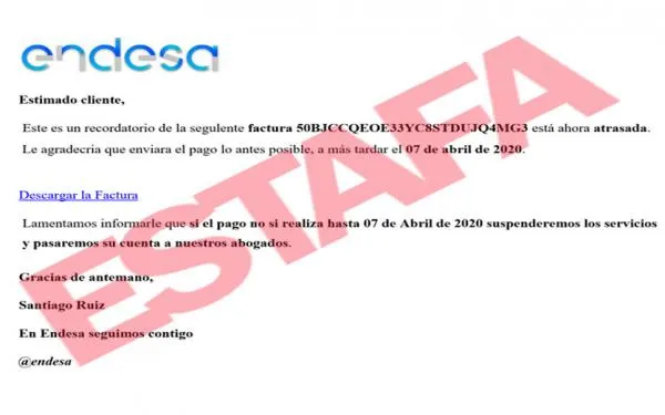 Els Mossos d'Esquadra i Endesa alerten d'una estafa on es suplanta el nom de l'empresa a través del correu electrònic