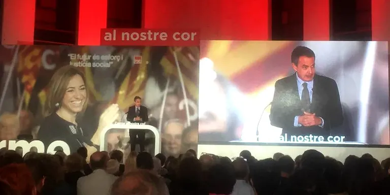 Una delegació del PSC de Pineda participa a l'acte 'Per sempre, Carme'