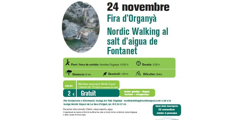 Marxa Nòrdica coincidint amb la Fira d'Organyà