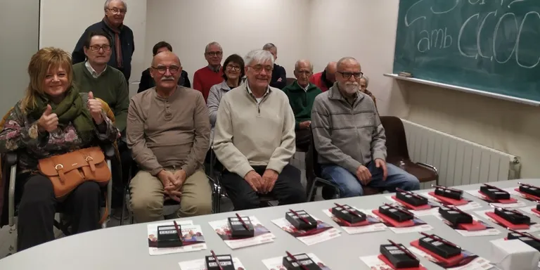 CC.OO fa un homenatge als afiliats i afiliades de més 70 anys que porten 25 anys al sindicat