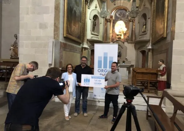 L’orgue de Valls ha completat més de la meitat de la seva campanya de mecenatge