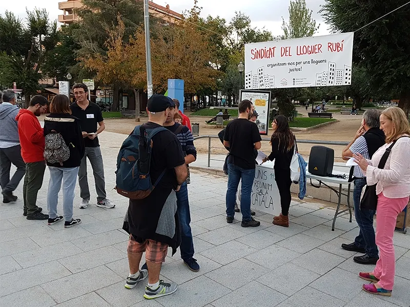 Sindicat del Lloguer: “Des d’avui, els llogaters i llogateres de Rubí estem organitzats”