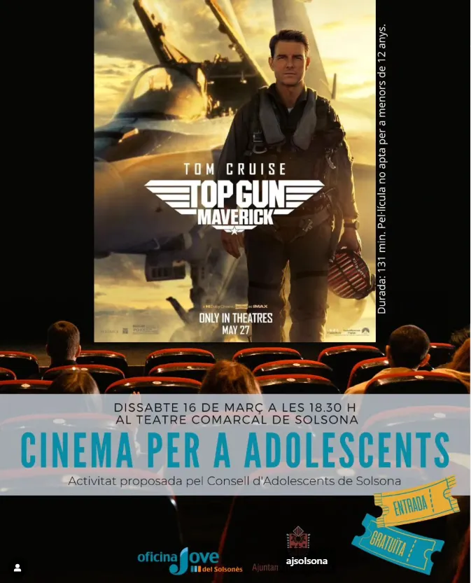L'Oficina Jove del Solsonès programa una nova sessió de cinema per a adolescents
