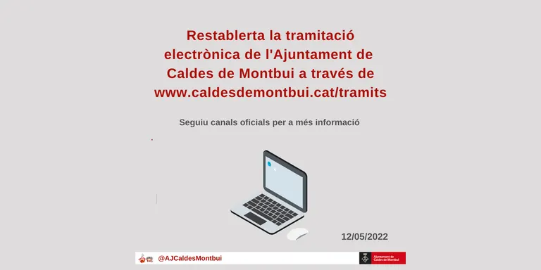 La tramitació telemàtica de l'Ajuntament de Caldes es restableix després de l'aturada causada pel ciberatac del 30 d'abril