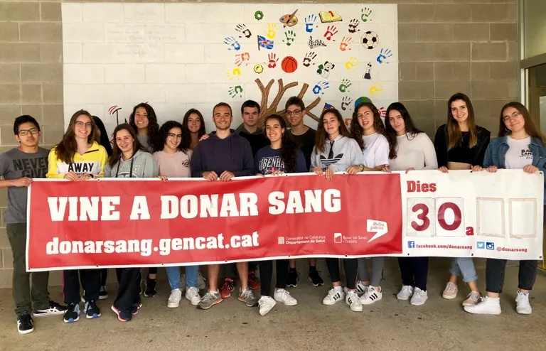 39 donacions de sang a la campanya organitzada pels alumnes de l’institut Pere Ribot