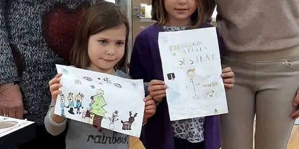 Mar Vela i Clara Arasa, guanyadores del 13è Concurs de Dibuix Infantil de la Farmàcia Domingo d’Altafulla