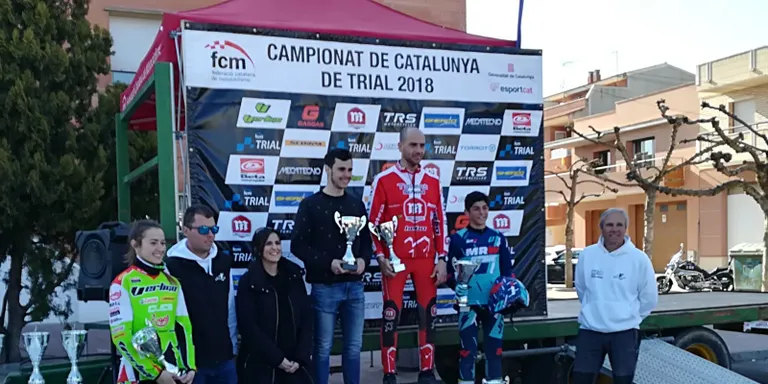 Podi d'Oriol Pi a la primera prova del Campionat de Catalunya de Trial Open