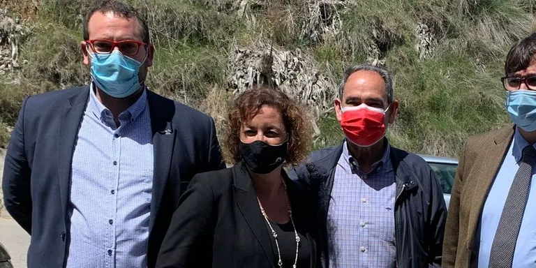 Salvador Illa visita la fàbrica de mascaretes Palens