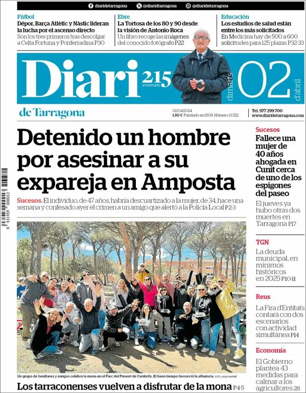 Cop d'ull als diaris d'aquest dimarts 2 d'abril