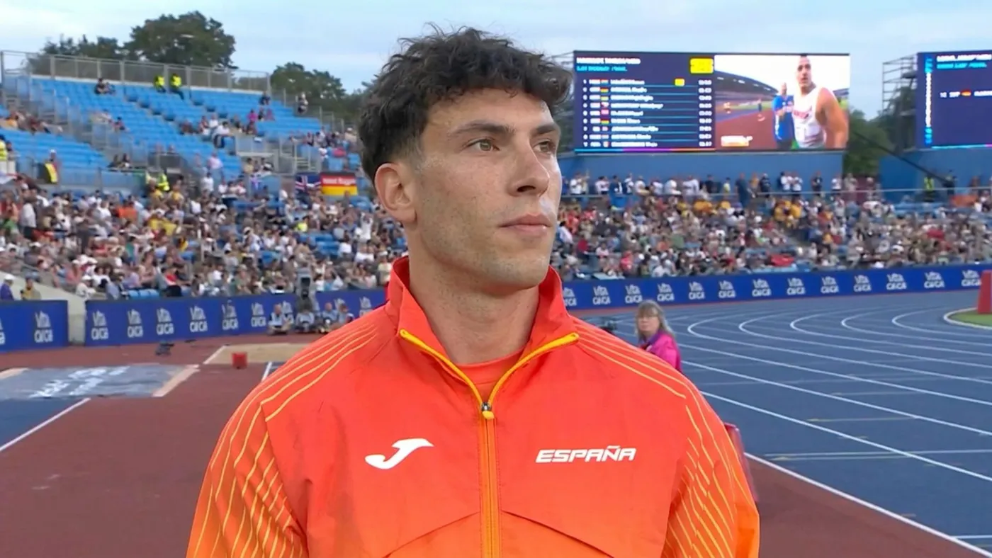 L'atleta de Sant Boi, Jaime Guerra, al campionat europeu de salt de llargada 2026