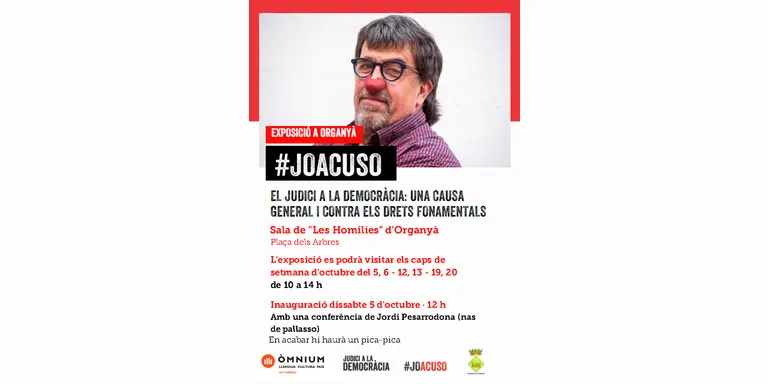Jordi Pesarrodona inaugura a Organyà l'exposició 'Judici a la Democràcia'