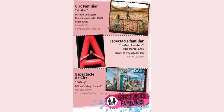 La Festa Major 'Atípica' de la Seu d'Urgell inclou espectacles familiars de circ i una representació de clown teatral