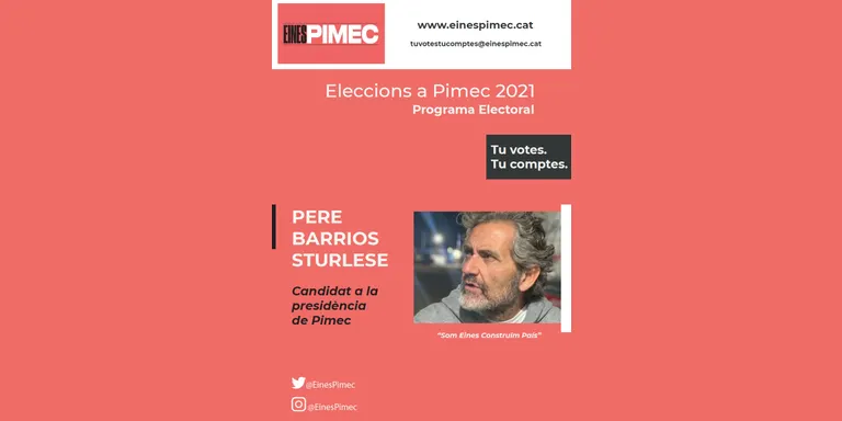 Eines Pimec presenta la candidatura que encapçala Pere Barrios