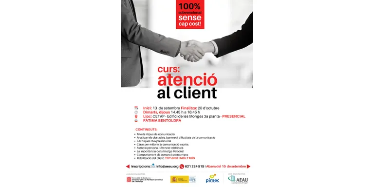 Continuen obertes les inscripcions per a nous cursos de l'Associació d'Empresaris de l'Alt Urgell