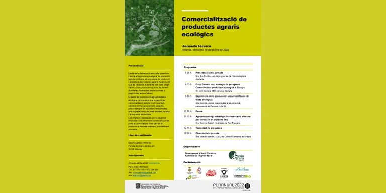 La Setmana Bio també se celebra a l'Escola Agrària d'Alfarràs