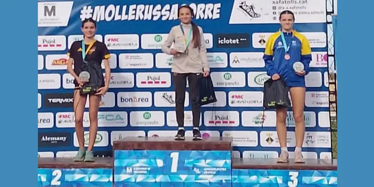 Emma Vendrell, subcampiona en el Campionat de Catalunya de Cros Curt Sub16