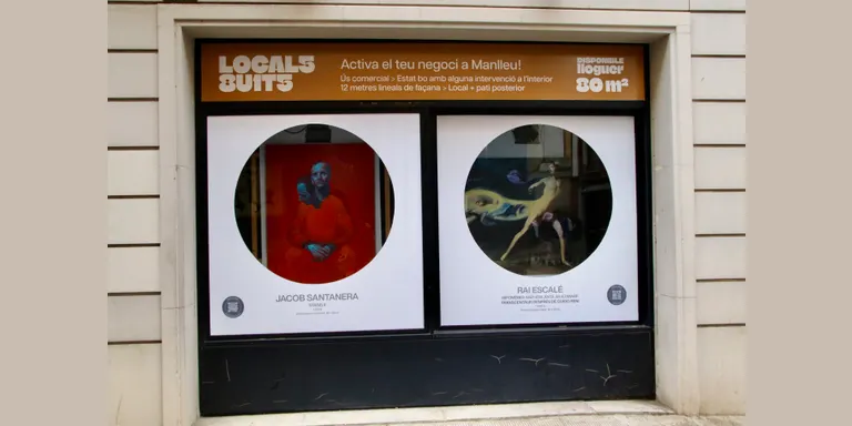 La memòria centra la mostra d'art contemporani en aparadors buits de Manlleu que busca tornar-los a obrir