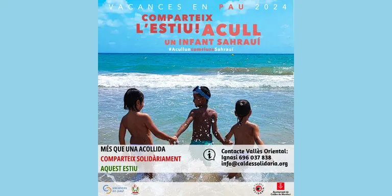 Caldes Solidària fa una crida a les famílies calderines a acollir un infant Saharaui durant l’estiu