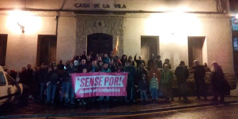 Concentració a Sort en suport a Montse Venturós