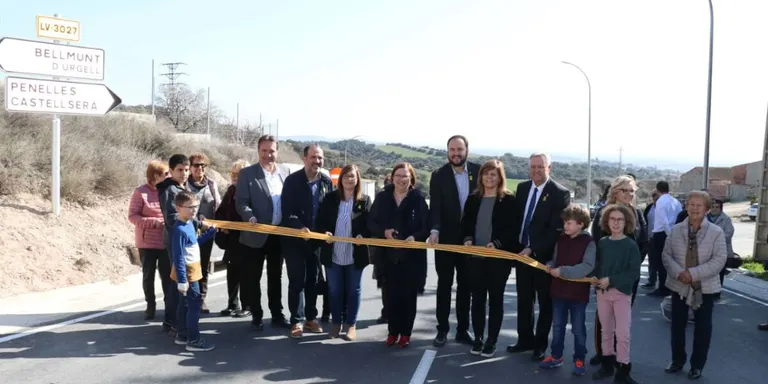 Inauguren les millores de la carretera LV-3027 entre Bellmunt, Penelles i Castellserà