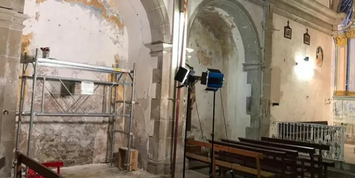 Comencen les obres de restauració de l'església de Sant Just d'Ardèvol per consolidar-ne l'estructura
