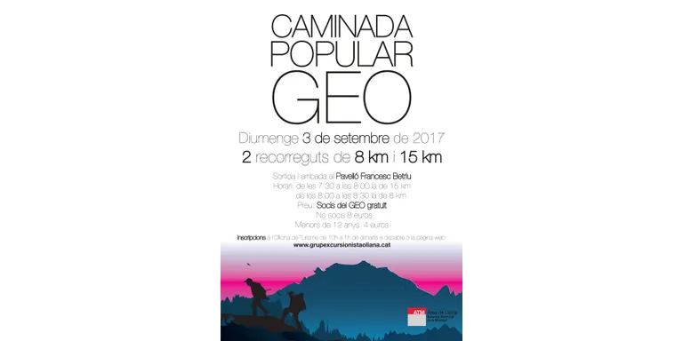 Tercera edició de la Caminada Popular GEO a Oliana
