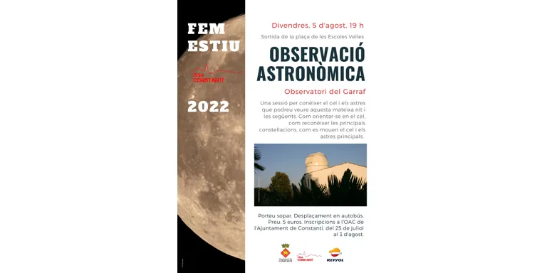 Obertes les inscripcions per la sortida nocturna d’observació astronòmica a l’Observatori del Garraf