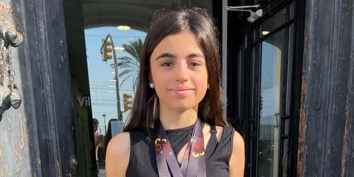 Candela Pérez, subcampiona d’Espanya infantil de ciclisme en ruta
