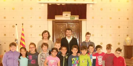 Visita dels alumnes de l'Escola La Valira a l'Ajuntament