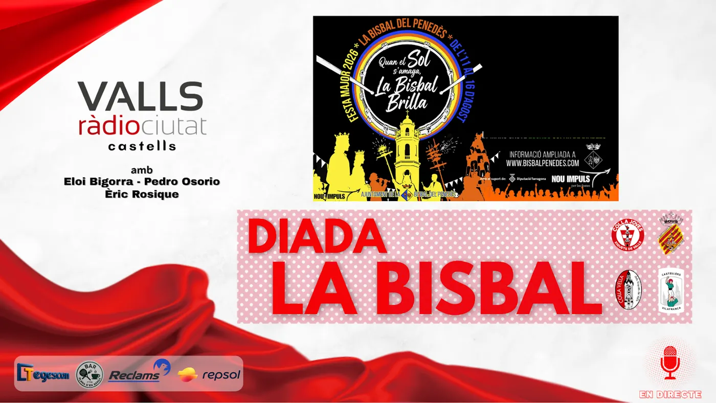 DIRECTE. Dissabte 18.15h. La diada castellera de la Bisbal del Penedès 2026